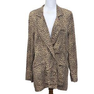 Flynn-Skye Jayla leopard print Jacket, silky, edgy, streetwear, rock chic, bold
